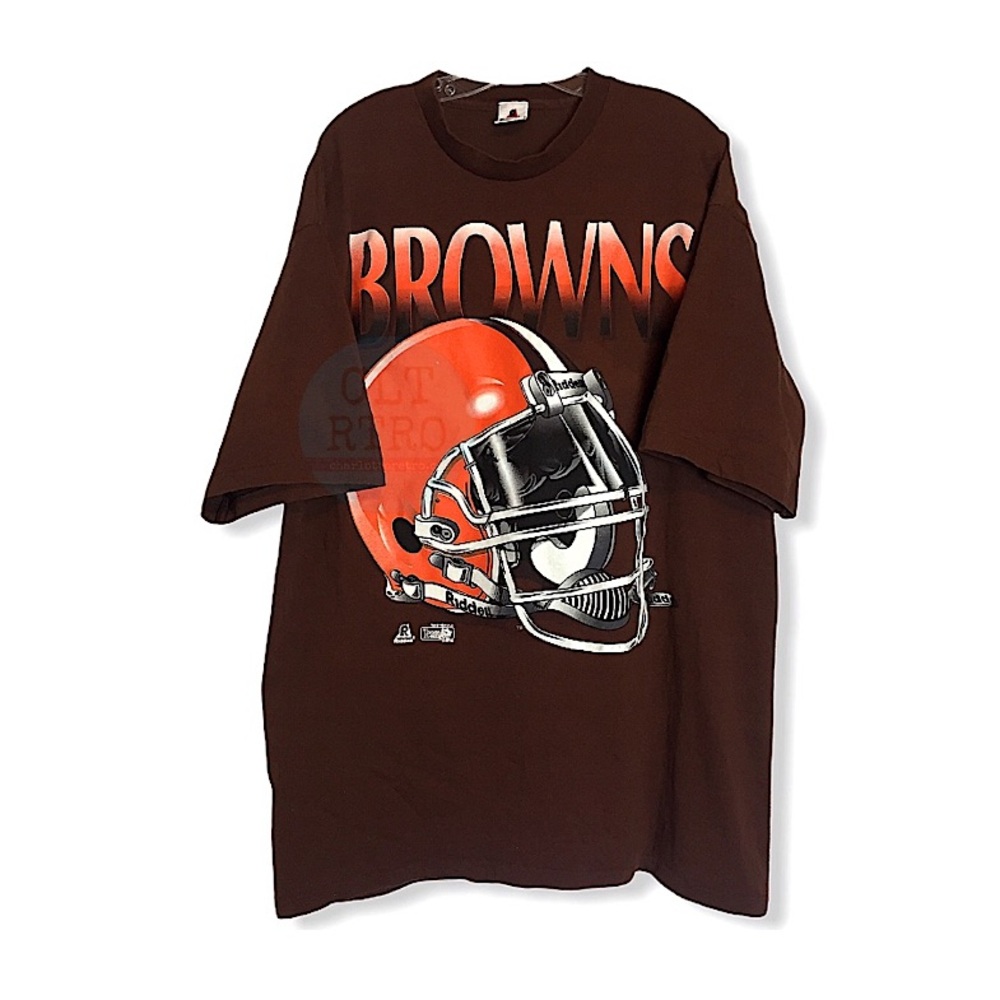 1994 Cleveland Browns Single Stitch Tee • Riddell Tag